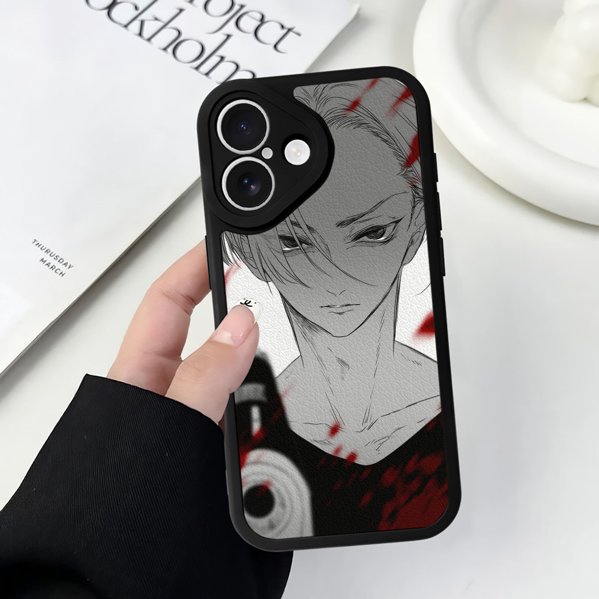 （画像用） 東京リベンジャーズ Tokyo Revengers 【iPhone 16シリーズ対応】シリコンスマホケース（レザー調） 材質：シリコン